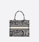SMALL DIOR BOOK TOTE Blue Toile de Jouy Reverse Embroidery - Image 2