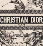 SMALL DIOR BOOK TOTE Latte Toile de Jouy Zodiac Embroidery (26.5 x 21 x 14 cm) - Image 3