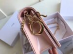 Dior Lady Dior Clutch With Chain In Pink Patent - Image 4