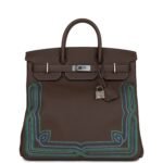 Hermès Western HAC Birkin 40 Ebene Togo Palladium Hardware
