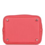 Hermès Picotin Lock 18 Rose Texas Clemence Palladium Hardware - Image 6