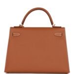 Hermès Kelly Sellier 32 Gold Epsom Gold Hardware - Image 4