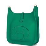 Hermès Evelyne III PM Vert Jade Clemence Gold Hardware - Image 5