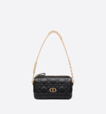 DIOR CARO POUCH Black Supple Cannage Calfskin - Image 8