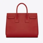 Saint Laurent Small Sac De Jour Bag In Lipstick Red Leather - Image 2