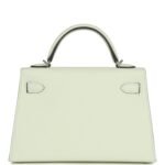 Hermès Kelly Sellier 20 Vert Fizz Epsom Palladium Hardware - Image 5