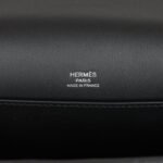 Hermès Geta Black Chevre Palladium Hardware - Image 8