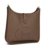 Hermès Evelyne III PM Etoupe Clemence Gold Hardware - Image 2