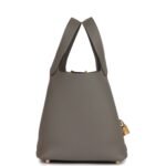 Hermès Picotin Lock 18 Gris Meyer Clemence Gold Hardware - Image 3