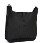 Hermès Evelyne III PM Black Clemence Palladium Hardware - Image 2