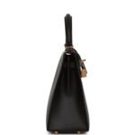 Hermès Kelly Sellier 25 Black Epsom Gold Hardware - Image 3