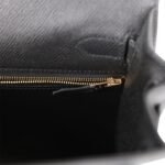Hermès Kelly Sellier 28 Black Epsom Gold Hardware - Image 9