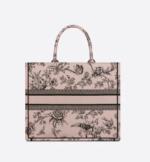 LARGE DIOR BOOK TOTE Powder Pink Dior Jardin Botanique Embroidery (42 x 35 x 18.5 cm) - Image 2