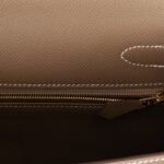 Hermès Kelly Sellier 28 Etoupe Epsom Gold Hardware - Image 9