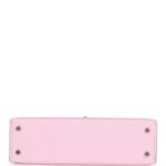 Hermès Kelly Sellier 20 Rose Sakura Chevre Palladium Hardware - Image 6