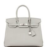 Hermès Special Order (HSS) Birkin 30 Gris Perle Verso Chevre Brushed Palladium Hardware (HANDMADE)