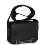 Hermès Geta Black Chevre Palladium Hardware - Image 2