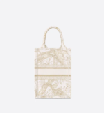 MINI DIOR BOOK TOTE PHONE BAG Dior Jardin d'Hiver Embroidery with Gold-Tone Metallic Thread (13 x 18 x 5 cm) - Image 4