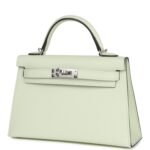 Hermès Kelly Sellier 20 Vert Fizz Epsom Palladium Hardware - Image 6