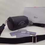 Dior Roller Pouch In Black Grained Calfskin - Image 2