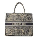 CHRISTIAN DIOR Canvas Embroidered Large Dioriviera Toile De Jouy Book Tote Blue