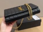 SAINT LAURENT LAMBSKIN CASSANDRE CHAIN WALLET - Image 3