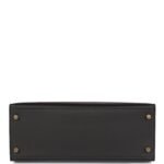 Hermès Kelly Sellier 28 Black Epsom Gold Hardware - Image 6