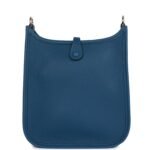 Hermès Evelyne TPM Bag Deep Blue Maurice Palladium Hardware - Image 4