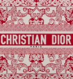 MEDIUM DIOR BOOK TOTE White and Red Dior Bandana Embroidery (36 x 27.5 x 16.5 cm) - Image 4