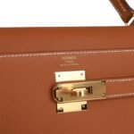 Hermès Kelly Sellier 32 Gold Epsom Gold Hardware - Image 7