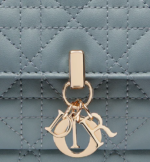 LADY DIOR CHAIN POUCH Cloud Blue Cannage Lambskin - Image 5