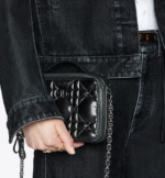 DIOR CARO BOX BAG Black Quilted Macrocannage Calfskin - Image 4