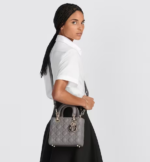 SMALL LADY DIOR MY ABCDIOR BAG Steel Gray Cannage Lambskin - Image 5