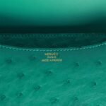 Hermès Constance 18 Vert Verone Ostrich Gold Hardware - Image 8