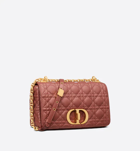 81AC8824-465B-0FD7-684C-32F8E42DE5CC MEDIUM DIOR CARO BAG Rust-Colored Supple Cannage Calfskin - Image 1