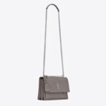 Saint Laurent Sunset Medium In Crocodile Embossed Shiny Leather - Image 6