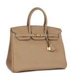 Hermès Birkin 35 Trench Clemence Gold Hardware - Image 2