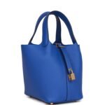 Hermès Picotin Lock 18 Bleu Royal Clemence Gold Hardware - Image 2