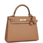 Hermès Kelly Sellier 25 Chai Epsom Gold Hardware - Image 2