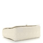 CHRISTIAN DIOR Lambskin Cannage Large Caro Bag Ivory - Image 3