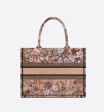 MEDIUM DIOR BOOK TOTE Powder Pink Dior Jardin Magique Embroidery (36 x 27.5 x 16.5 cm) - Image 2