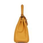 Hermès Kelly Retourne 25 Jaune Ambre Swift Gold Hardware - Image 3