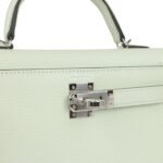 Hermès Kelly Sellier 20 Vert Fizz Chevre Palladium Hardware - Image 7