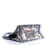 CHRISTIAN DIOR Canvas Embroidered Medium Dioriviera Toile De Jouy Book Tote Blue - Image 3