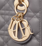 SMALL LADY DIOR MY ABCDIOR BAG Steel Gray Cannage Lambskin - Image 4