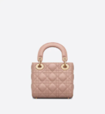 MINI LADY DIOR BAG Blush Cannage Lambskin - Image 2