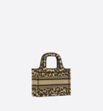 MINI DIOR BOOK TOTE Beige Multicolor Mizza Embroidery (22,5 x 15 x 6 cm) - Image 2