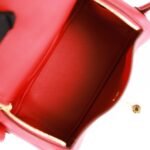 Hermès Mini Lindy Rouge Piment Swift Gold Hardware - Image 9