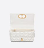 MEDIUM DIOR CARO BAG Ivory Supple Cannage Calfskin - Image 4