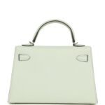 Hermès Kelly Sellier 20 Vert Fizz Chevre Palladium Hardware - Image 4